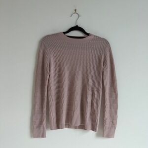 Women's Club Monaco 100% Cashmere Crewneck‎ Knit Sweater Size Small